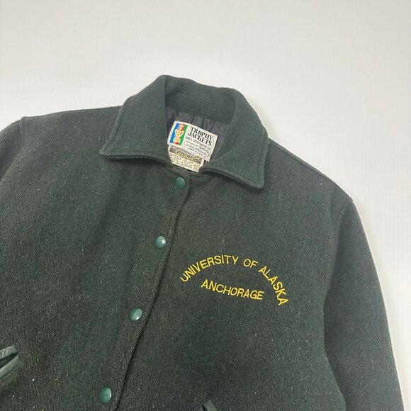 Vintage University Of Alaska Varsity Jacket S - Picture 3 of 5